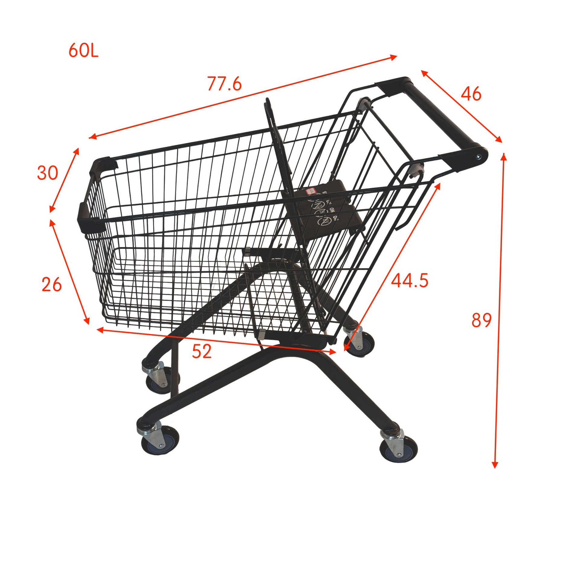 60L 회색 자동 휠 높은 구성 PU 휠