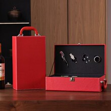 精品红酒盒包装皮质礼盒 五粮液酒盒 单支装酒水饮料PU包装盒