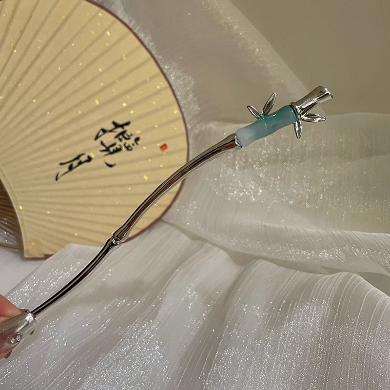 Horquilla de estilo antiguo nuevo estilo chino de alta gama Hanfu tocado estilo nacional borla horquilla paso a paso borla parte posterior de la cabeza horquilla hembra