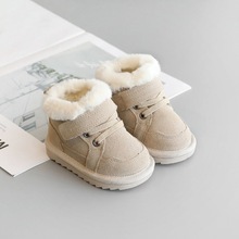 嬰兒棉鞋寶寶秋冬季嬰幼兒雪地靴加絨加厚12男小童保暖休閑板鞋女