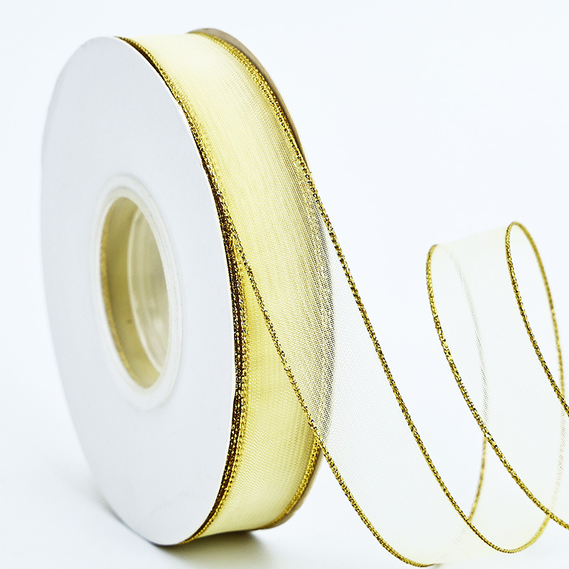 Caja de regalo de hilo de nieve de alambre de oro, pastel de flores, hilo de nieve hecha a mano, barra de DIY, accesorios, cinta de flores