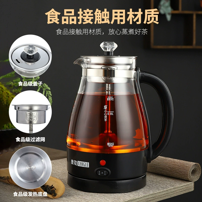 Red (black) tea, glass teapot, thermos for home use, fully automatic