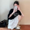 White, tutu skirt