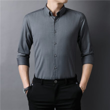 三宝磊【专业衬衫】8856竹纤维弹抗皱商务流星雨条纹衬衫【爆款】