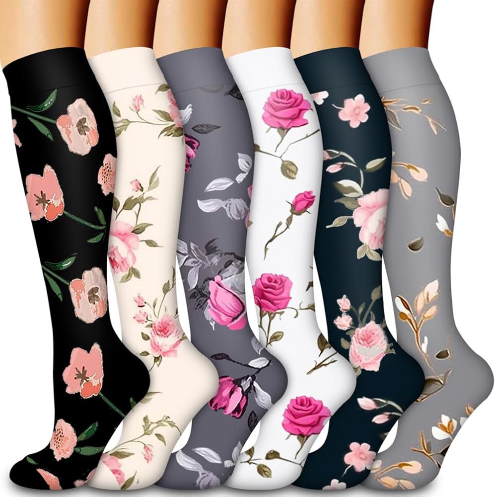 Calcetines de compresión transfronterizos Calcetines de pantorrilla Calcetines elásticos Deportes Ciclismo Correr Calcetines de yoga Calcetines de compresión de tubo largo para hombre Spot para mujer