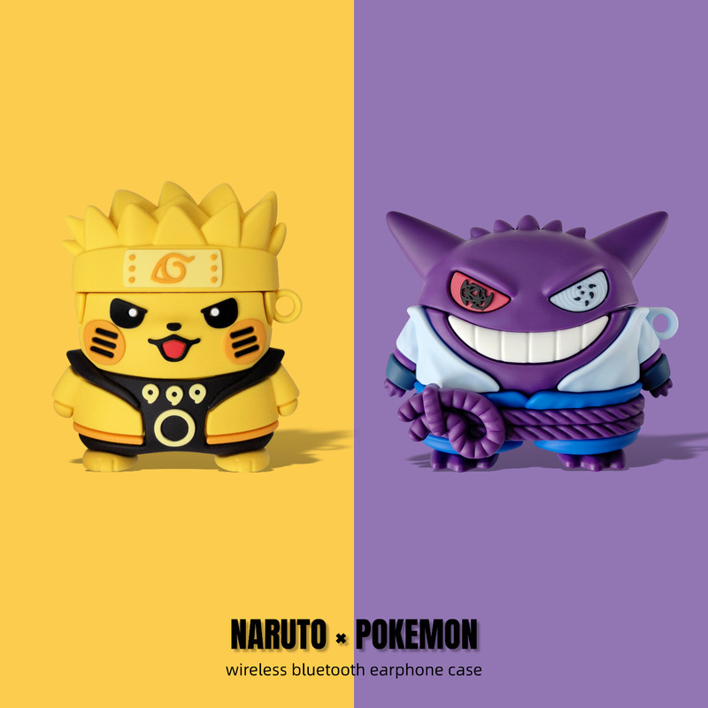 Naruto and Pokémon Compatible Apple AirPods 4 Protective Case Pro 3 Second Generation 2 Third Generation Bluetooth Earphone Case