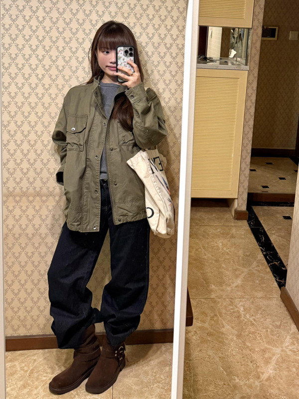 港式复古设计感宽松立领工装外套女春秋高级感百搭休闲夹克上衣潮|undefined