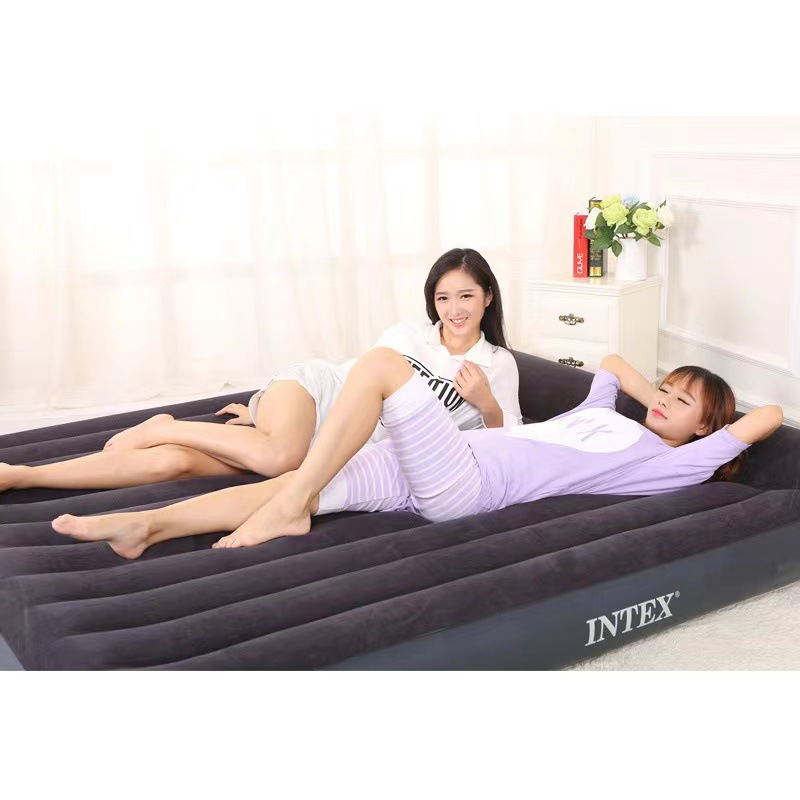 INTEX64731 植绒充气床垫便携式床垫充气玩具居家地铺床垫详情4