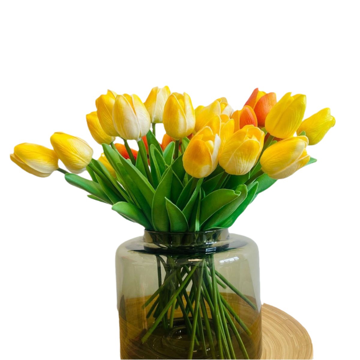 Meihe marca tulipán hogar flor artificial decoración sensación decoración al por mayor flor falsa hidratante salón decoración Nordic pu