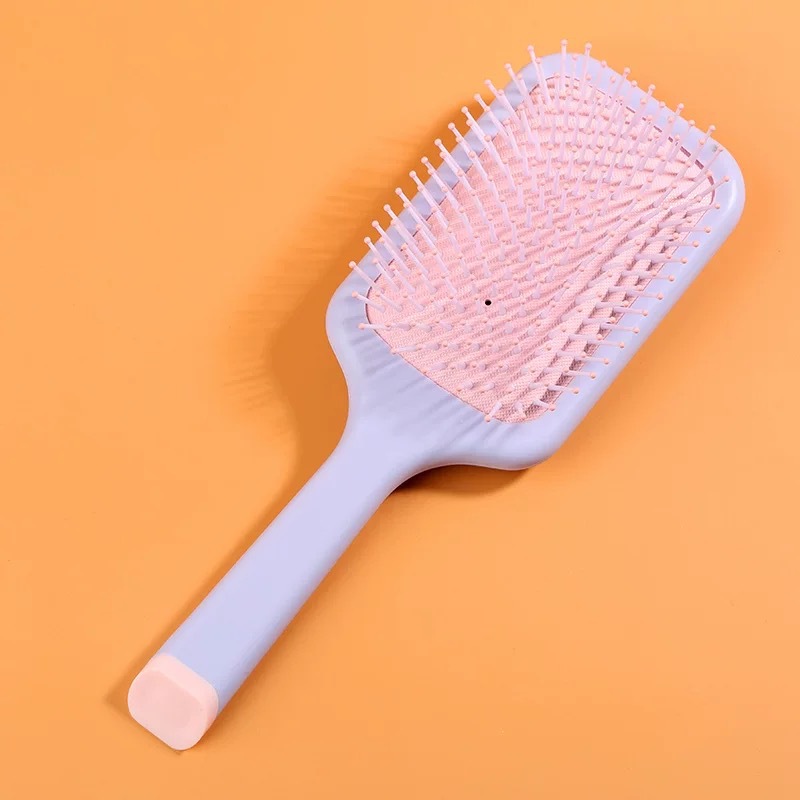 Vino rojo masaje peine grande curvado peine peluquería señora esponjosa forma curling peine pelo recto costilla peine de una sola pieza de entrega