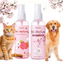 跨境TEMU宠物香水狗专用狗狗留香香体喷雾用除臭持久香氛批发樱花
