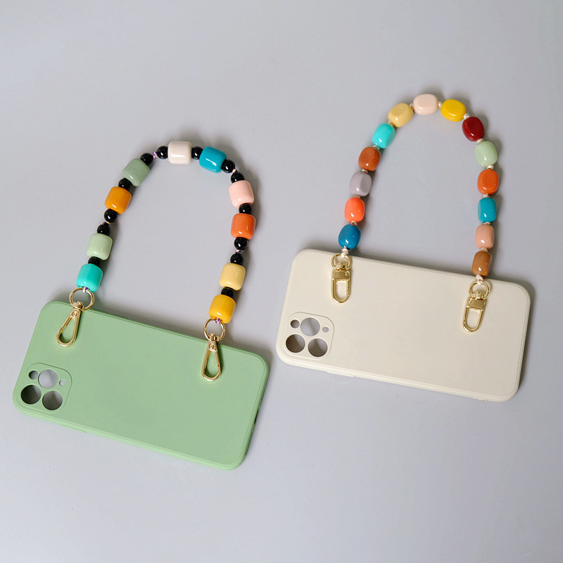 All Seasons Resin Color Block Bag Chain display picture 4