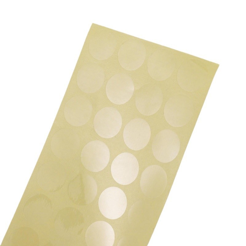 Etiqueta adhesiva de sellado transparente fuertemente pegajosa Etiqueta adhesiva redonda Caja de regalo Etiqueta adhesiva de la caja de máquina de vuelo Etiqueta adhesiva redonda