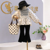 Autumn fashionable doll, jacket, flared trousers, set, children's clothing, new collection