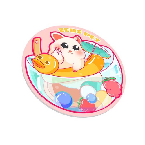 ZEUS Hamster Ceramic Ice Pad Golden Bear Summer Cooling and Cooling Heat Dissipation Board Summer Mat Chinchilla Pet Supplies