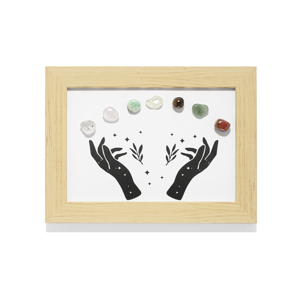 Elegant Simple Style Sun Hand Natural Stone Natural Crystal Specimen Photo Frame 1 Piece display picture 2