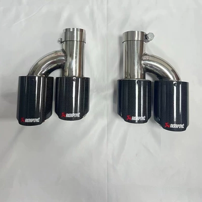 Lip, Rear Surround, Sports Sline, Big Surrounded - special-four-out-tail-pipe-for-original-car-exhaust-carbon-fiber
