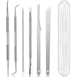 Recommended Stainless Steel Nail Art Scrub Tool Set Inlay Thick Hard Nail Care Trimming Pedicure Knife Ingrown