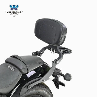 wing multifunctional folding backrest modification, Motorcycle tail - 450cl-c-multi-function-backrest-black-front-and-rear-telescopic-height-adjustable