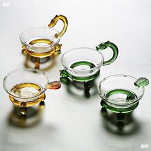 玻璃茶漏茶滤茶叶过滤网泡茶滤茶器茶隔漏斗功夫茶具配件