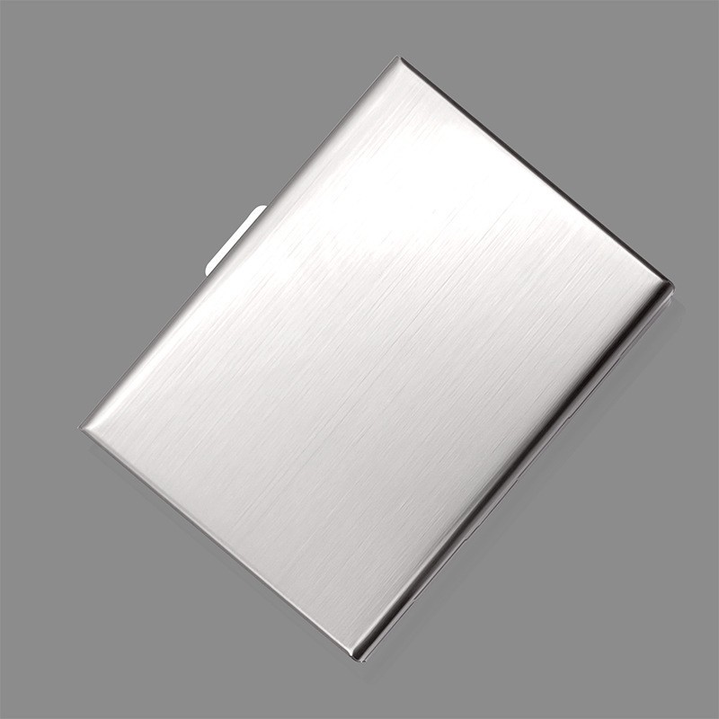 Fábrica de auto-operado al por mayor de acero inoxidable titular de la tarjeta de crédito tarjeta de Banco titular de la tarjeta de metal caja de la tarjeta 6 Tarjetas 8 tarjetas 10 tarjetas