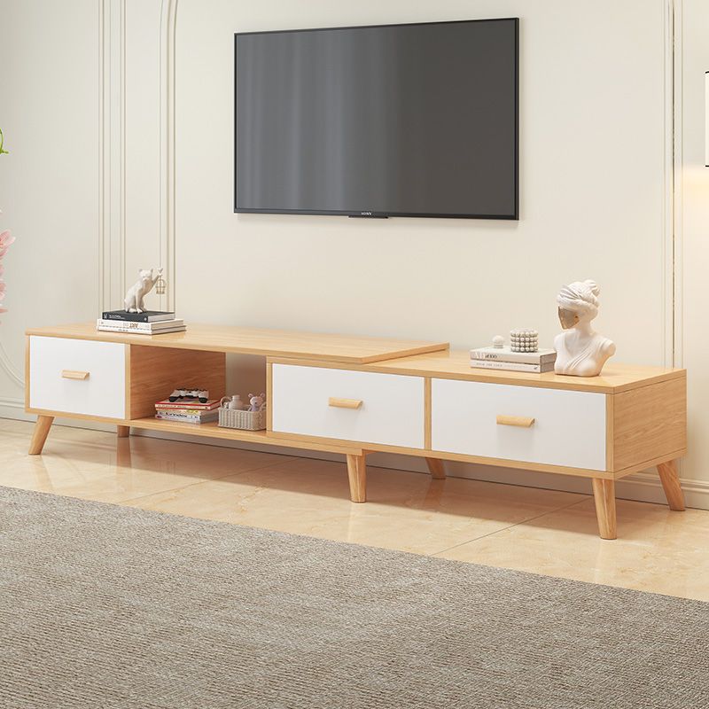Gabinete de televisión nórdico pequeño tipo de casa sala de estar ligera lujoso moderno simple gabinete de piso de alquiler de casa puede retráctil gabinete de televisión