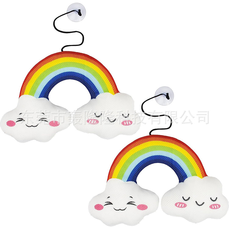 厂家支持打样新款浮渣吸收器 热水浴缸彩虹款 SPA泳池玩具