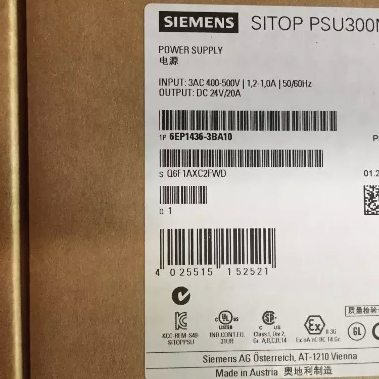 6EP1436-3BA10������SITOP��ѹ���ص�Դ24 V/20 A 6EP14363BA10