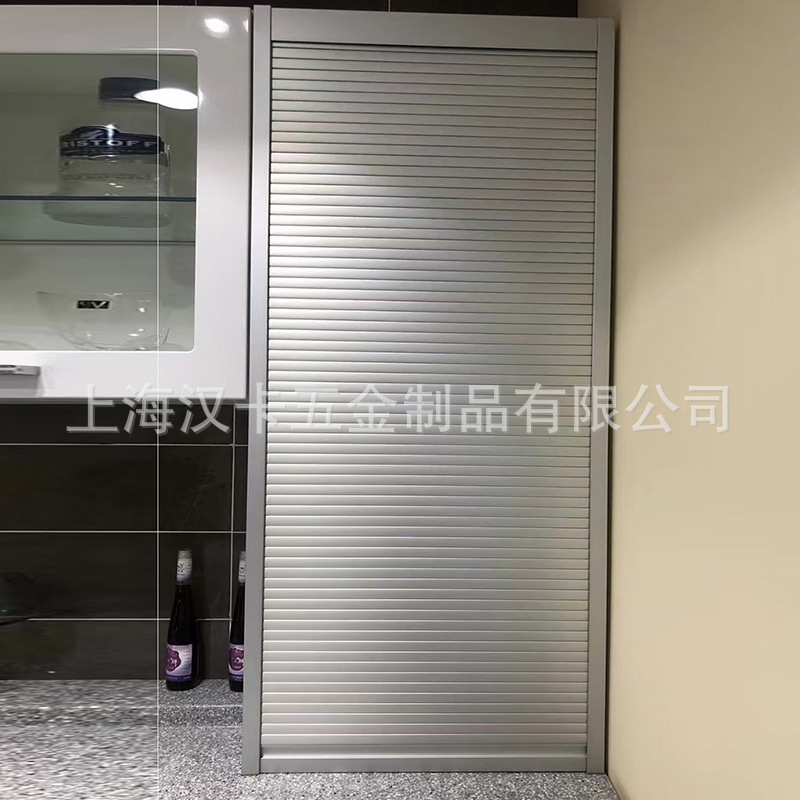 Customized Aluminum Alloy Rolling Shutter Door Glass Door Blinds Curtain Cabinet Door Wardrobe Folding Door Sliding Door