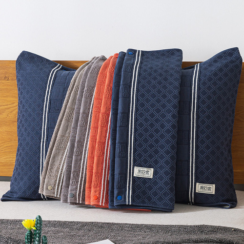 A pair of high-quality pure cotton towels for home use, all-cotton pillow towels with fixed anti-slip single clip magic pillowcases.