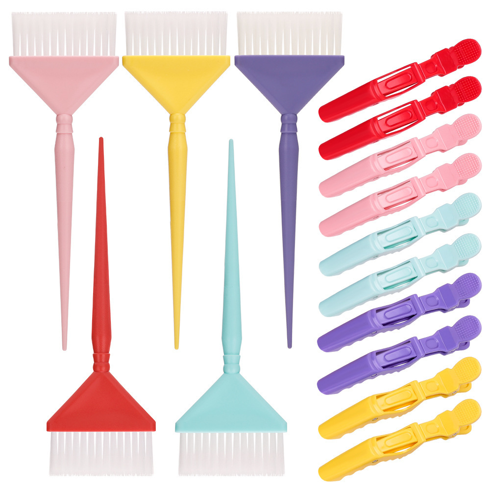 Herramientas de cepillo de teñido de aceite de peluquería salón profesional de teñido de cabello peine de teñido de cabello mango de cepillo de teñido de cabello unilateral pelo blando unilateral peine de teñido de cabello