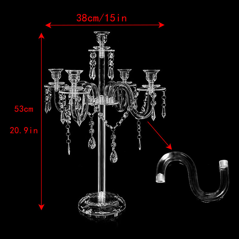 Candelaria de 5 cabezas (tubo curvado suave)