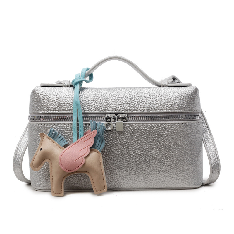 Coreana alta sensación bolso de mano pequeño bolso cuadrado para mujeres 2026 nueva moda estilo exterior ocio bolso de hombro