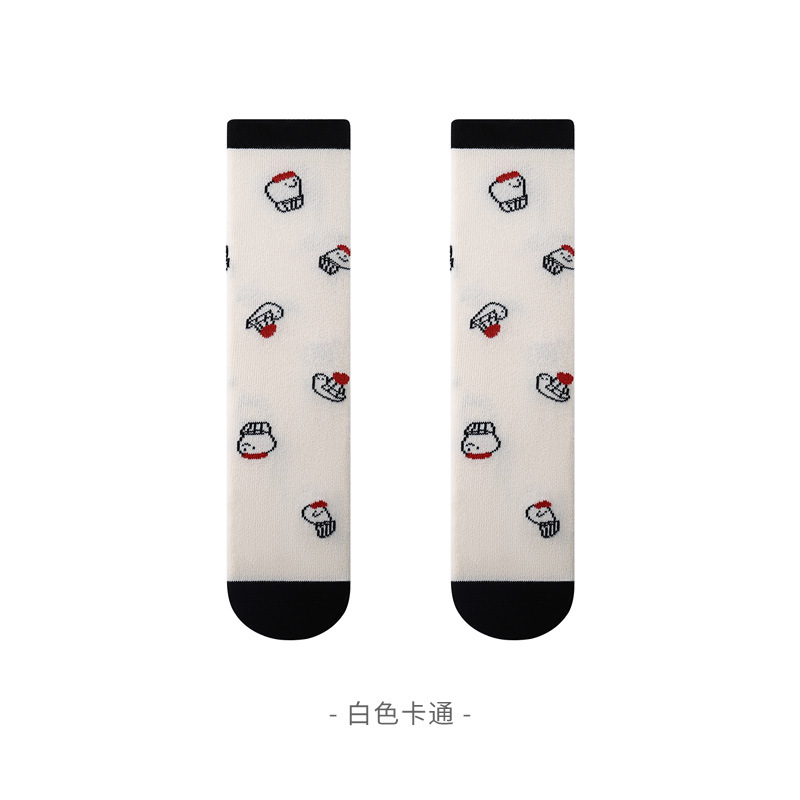 Nuevos productos de otoño calcetines para bebés sin talón, calcetines para niños de moda coreana, calcetines de dibujos animados lindas para niños y niñas