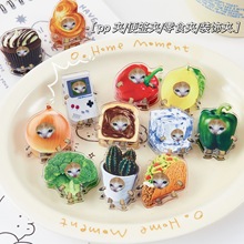 新款ins抽象猫咪纪念品小礼品幼儿园屁屁卡通礼品文具便签夹 pp夹