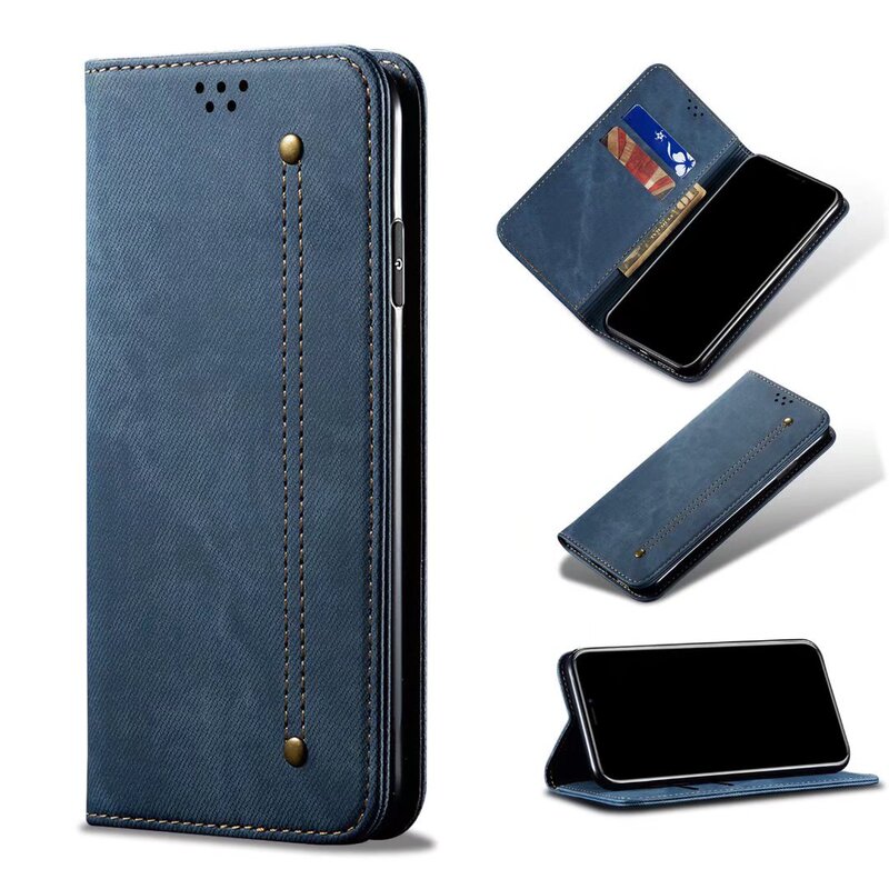 Oneplus 1+15 Retro Denim Pattern Mobile Phone Leather Case Suitable for Oneplus Nord Ce3 Card-Insert Flip Cover Protective Case Oneplus 1+15 Retro Denim Pattern Mobile Phone Leather Case Suitable for Oneplus Nord Ce3 Card-Insert Flip Cover Protective Case