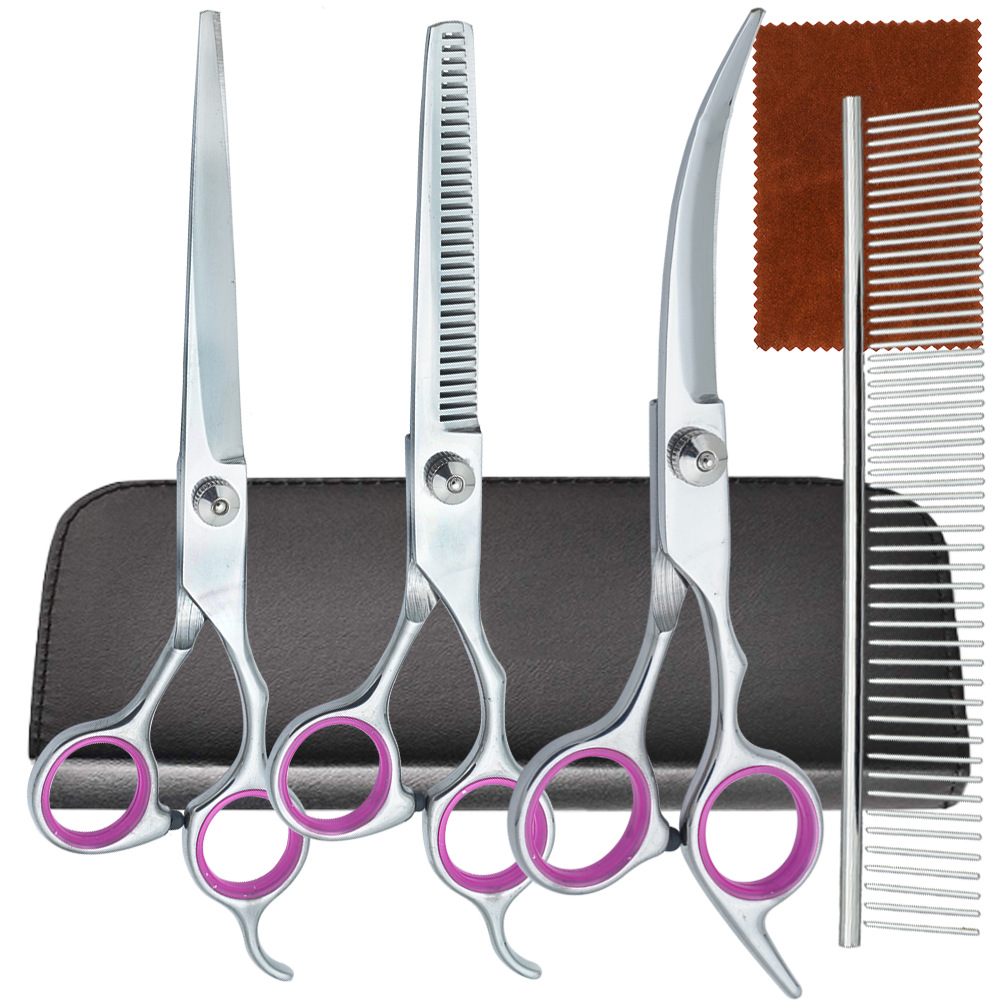 Tijeras para mascotas, tijeras de acero inoxidable para recorte de pelo para perros, tijeras de dientes delgadas profesionales, tijeras de corte de pelo, tijeras de corte de pelo para gatos, artefacto