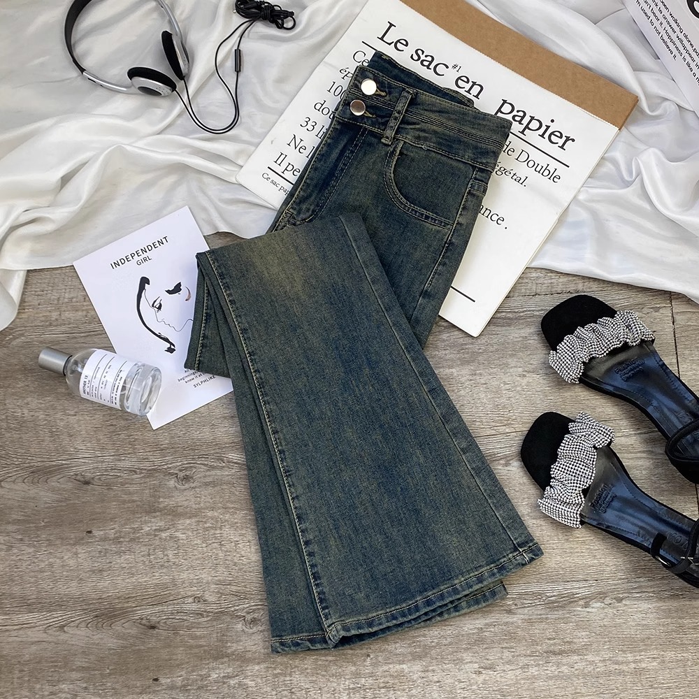 Spring elastic jeans