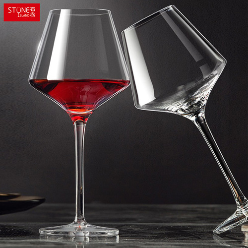 Shidao Large Burgundy Red Wine Glass Set Household Crystal Glass Belly Decanter Grape Goblet Wholesale