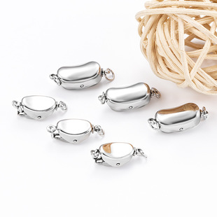 Stainless Steel Ingot Buckle No Falling Pearl Necklace Hand Connection Buckle Stainless Steel Jewelry Buckle Ingot Buckle Diy in stock