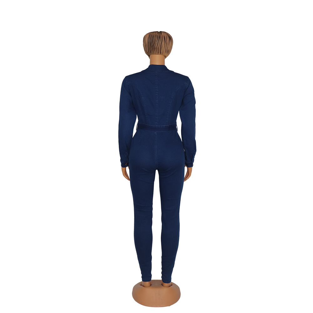 Women's Clothing women's denim skirt sexy denim slim jumpsuit_voghion.com