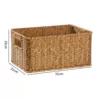 Two-color rubber rattan 31*21*15cm light color