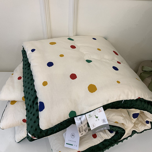 Exported to Korea ins double beanie quilt pure cotton warm velvet quilt core thickened autumn and winter quilt washable quilt core wholesale