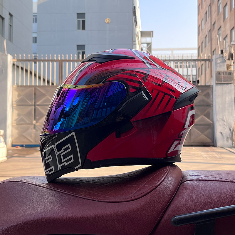 JIEKAI 3C certificado casco de motocicleta para hombres y mujeres casco completo de motocicleta casco de exposición Bluetooth casco de coche eléctrico