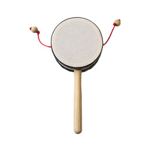 厂家促销奥尔夫儿童打击乐器早教音乐教具拨浪鼓 手摇个鼓 手鼓