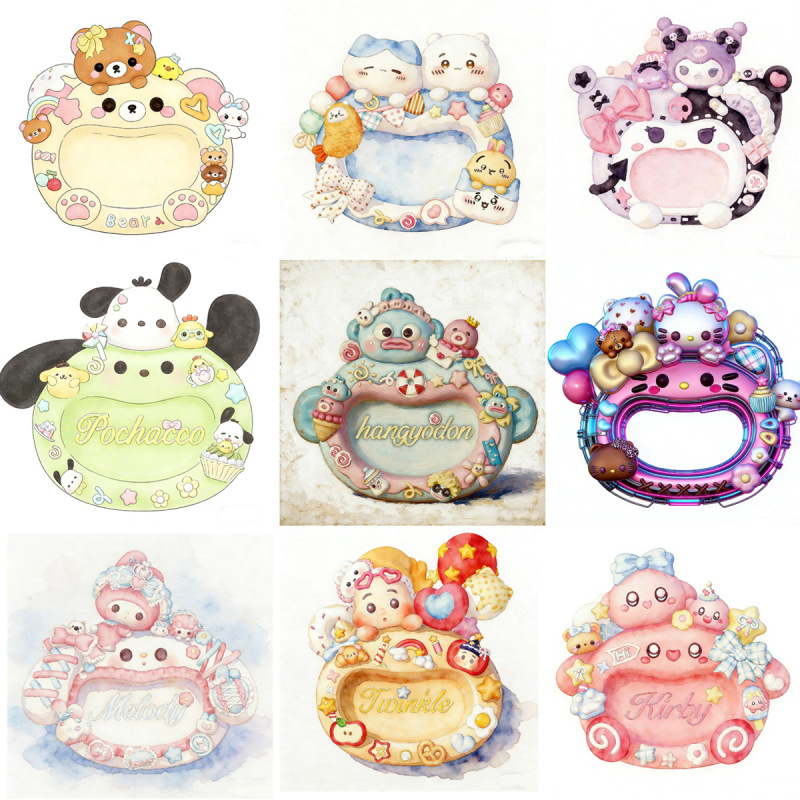 [99% Flawless] Sanrio Plate Series Kuromi Cinnamoroll Starman Aromatherapy Plaster Relief Painting