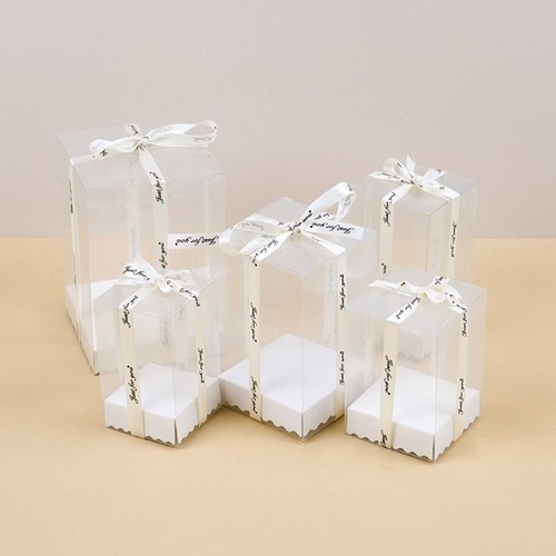 Meimuer aromatherapy candle packaging gift box, aromatherapy plaster packaging box, square transparent plastic packaging gift box