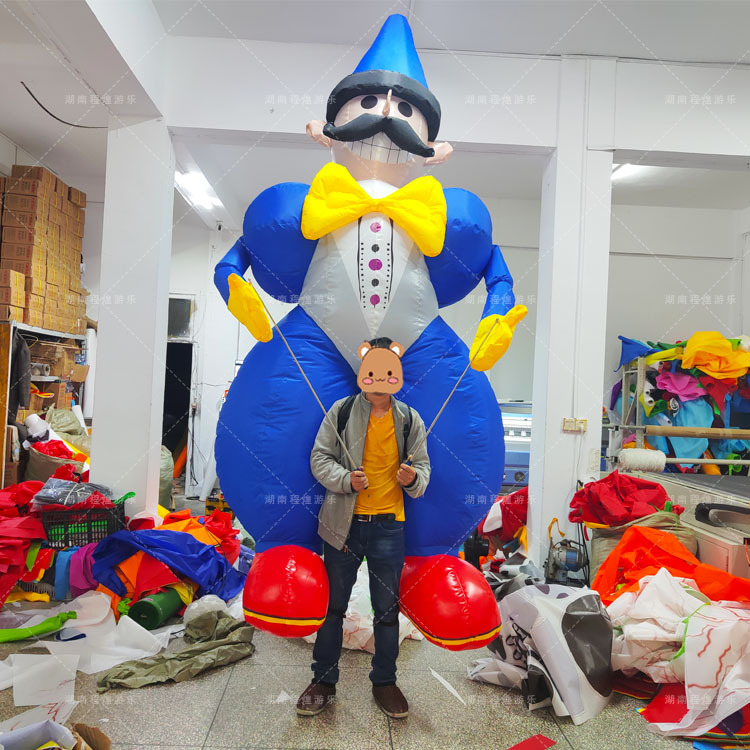 Modelo Inflable de Payaso Caminante Inflable con Aire para Eventos y Aperturas Comerciales
