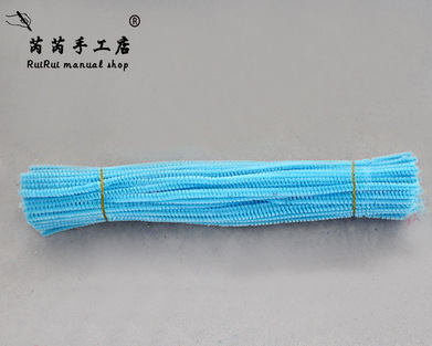 Colorido Raíz de lana Twist stick tira de lana accesorios de arcilla jardín de infantes DIY material hecho a mano limpiador de tuberías