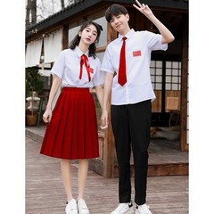 運動會開幕式班服愛國紅色合唱團比賽服裝中小大學生詩朗誦演出服